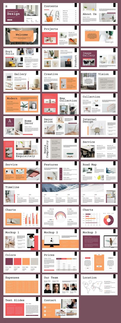 Interior Design Presentation Layout