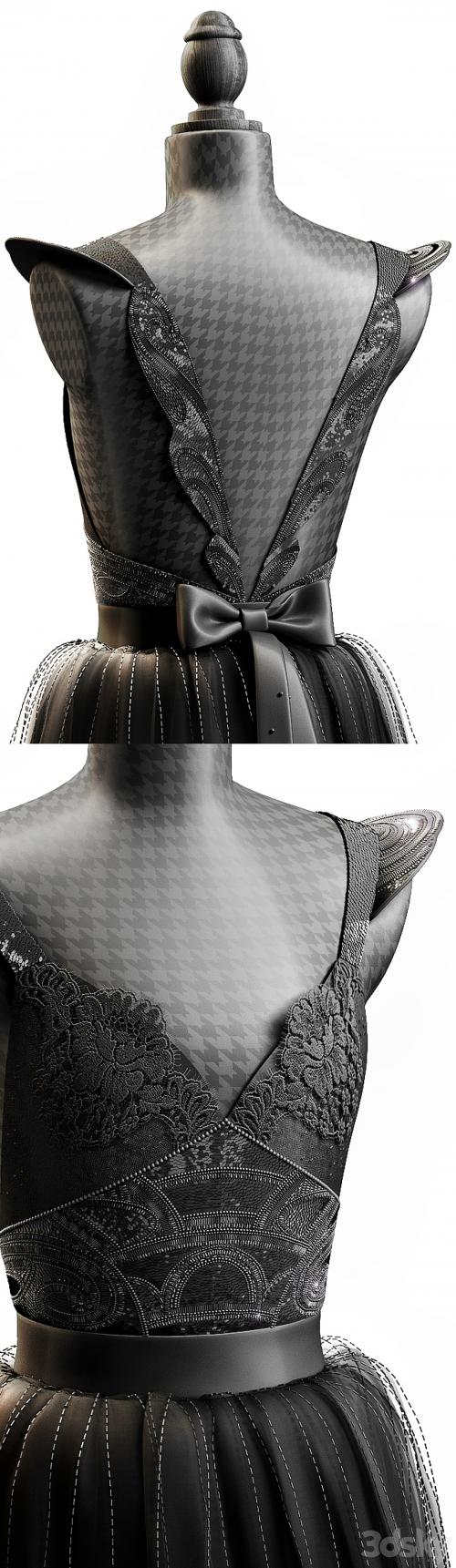 BLACK WEDDING DRESS