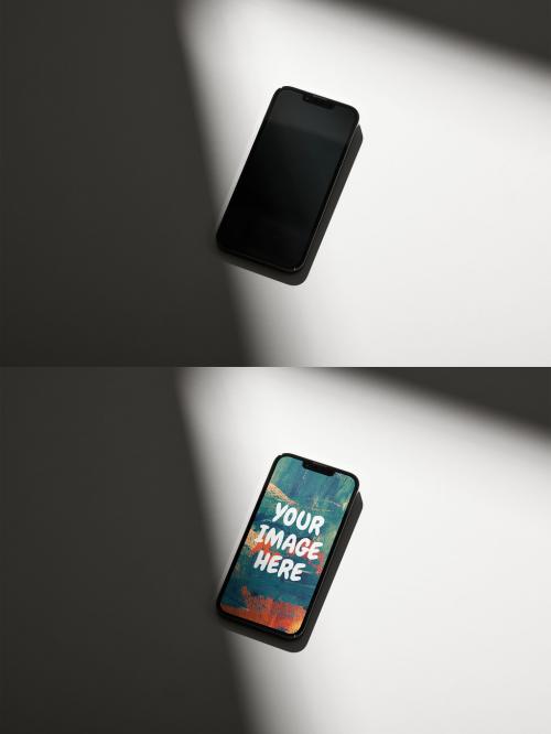 Smart Phone Mockup with Shadows