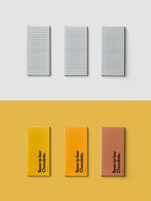 Chocolate Bar Wrappers Mockup