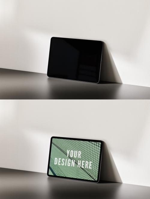 Smart Tablet Mockup on Horizontal Position