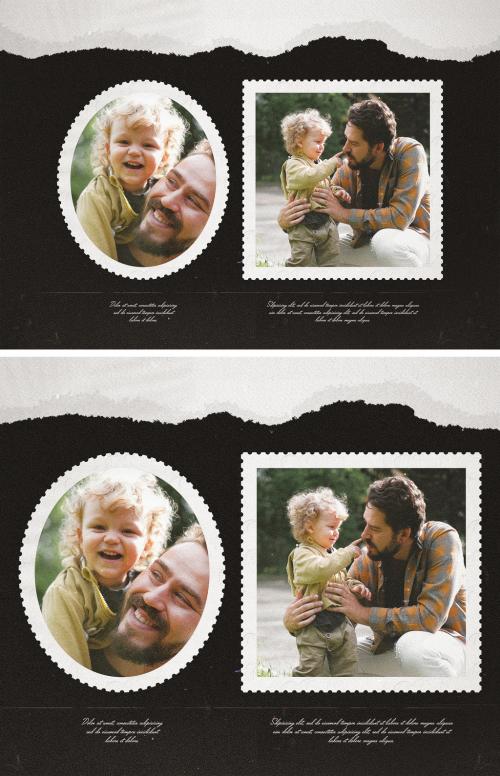 Postage Stamp Photo Mockup