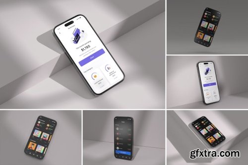 iPhone 15 Mockups Collections 11xPSD