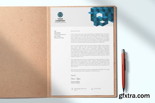 Letterhead Mockup Collections 13xPSD