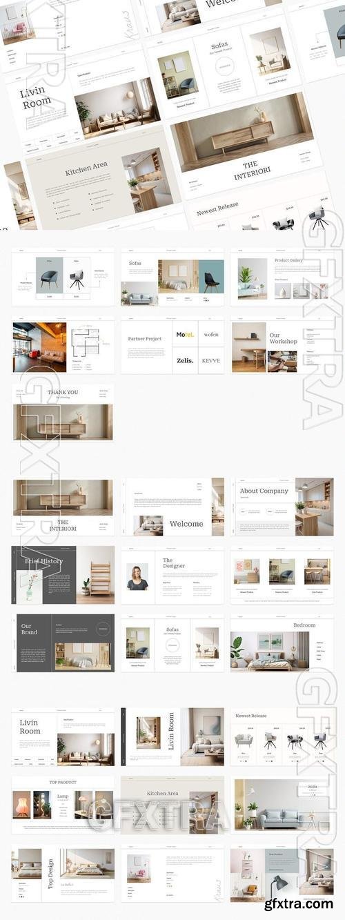 Interiori Powerpoint Template FCV7MTD