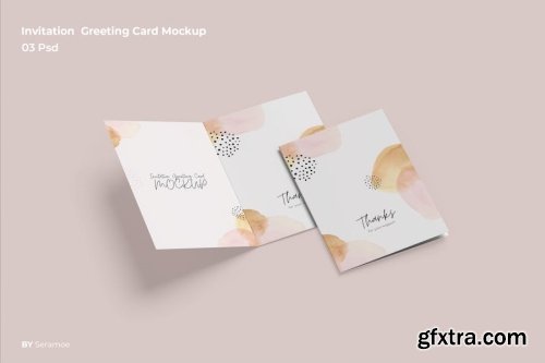 Invitation Card Mockup Collections 13xPSD