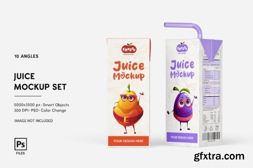 Juice Box Mockup Collections 11xPSD