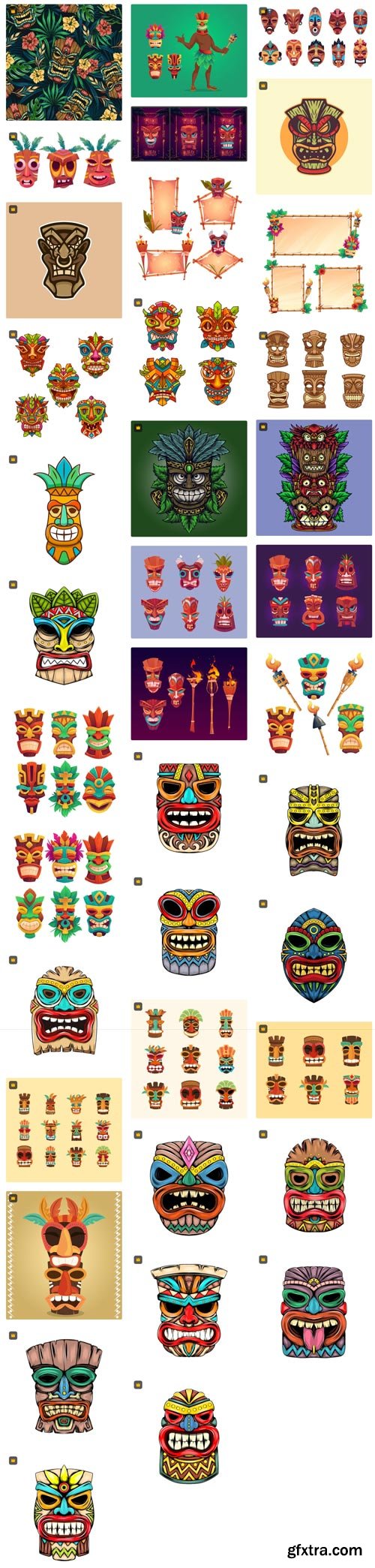 Premium Vector Collections - Your Tiki face - 90xEPS