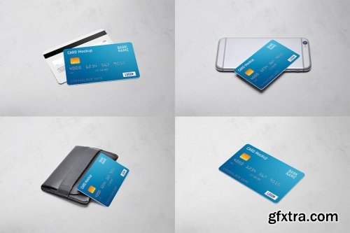 Credit Card Mockup Collections 13xPSD