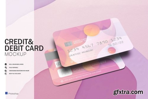 Credit Card Mockup Collections 13xPSD