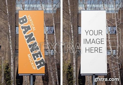 Vertical Banner Mockup 793707231