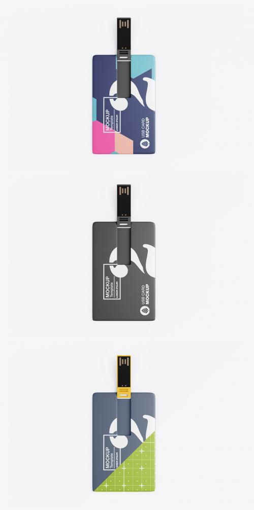 Flash Drive Card Mockup
