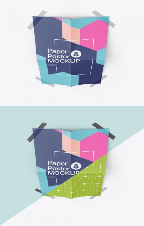 Poster Folded Mockup