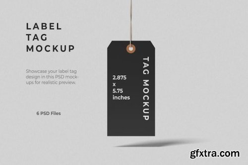 Label Tag Mockup Collections 14xPSD