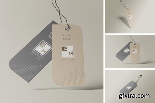 Label Tag Mockup Collections 14xPSD