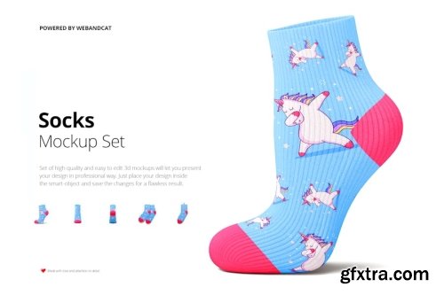 Socks Mockup Collections 10xPSD