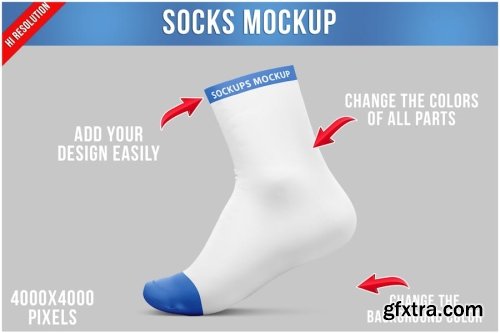 Socks Mockup Collections 10xPSD