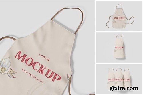 Kitchen Apron Mockup Collections 12xPSD