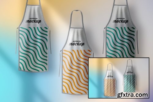 Kitchen Apron Mockup Collections 12xPSD