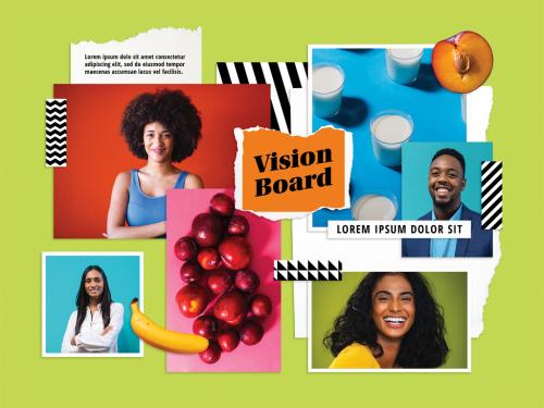 Vision Board Collage Layout