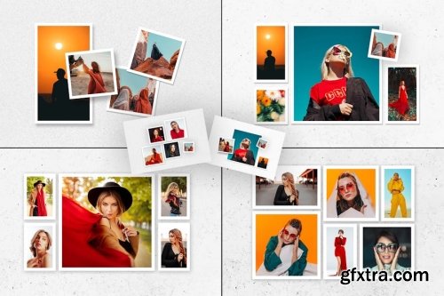 Photo Collage Mockup Collections 14xPSD