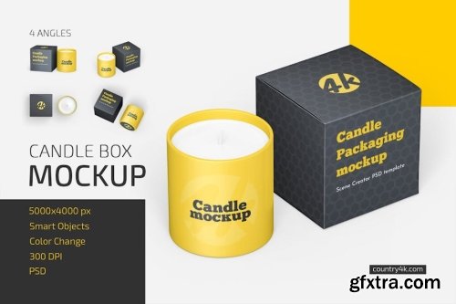 Candle Mockup Collections 13xPSD