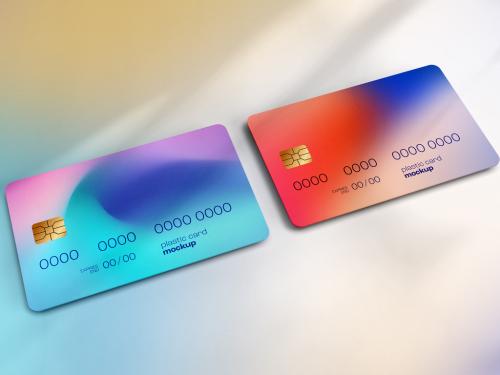 Plastic Card Mockup or Debit Card