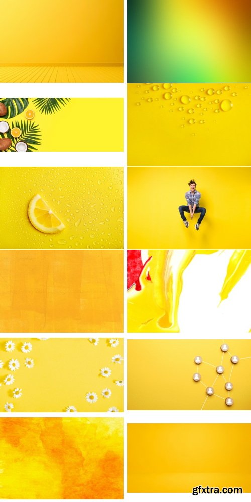 Amazing Photos, Yellow Background 100xJPEG