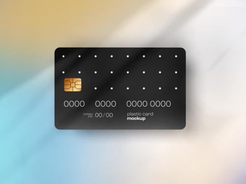 Plastic Card Mockup or Debit Card