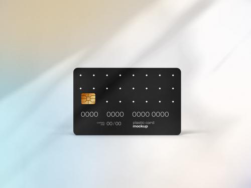 Plastic Card Mockup or Debit Card