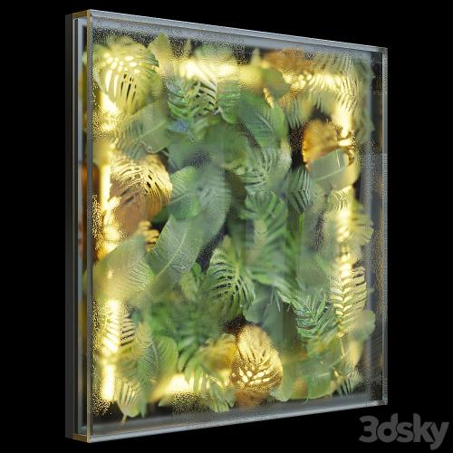 Greenbox - wall-mounted phytomodule with lighting Vargov Design