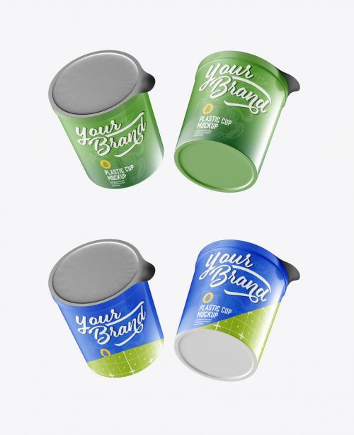 Yogurt Cup Mockup