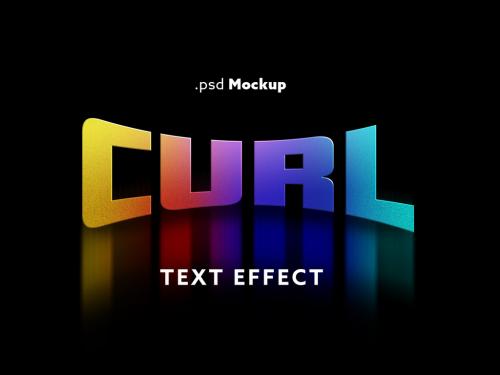 Curl Text Effect