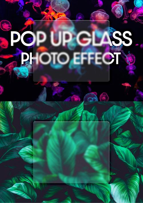 Pop Up Glass Photo Effect