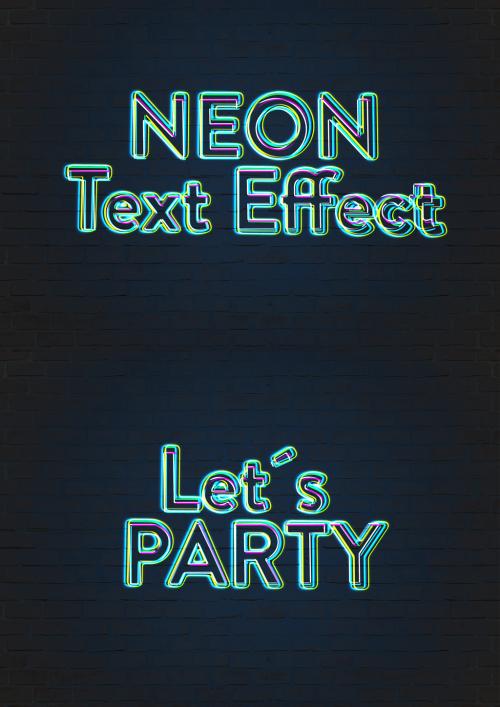 Psychedelic Neon Text Effect