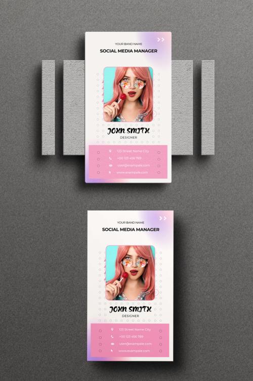 Clean Design Business Card Layout