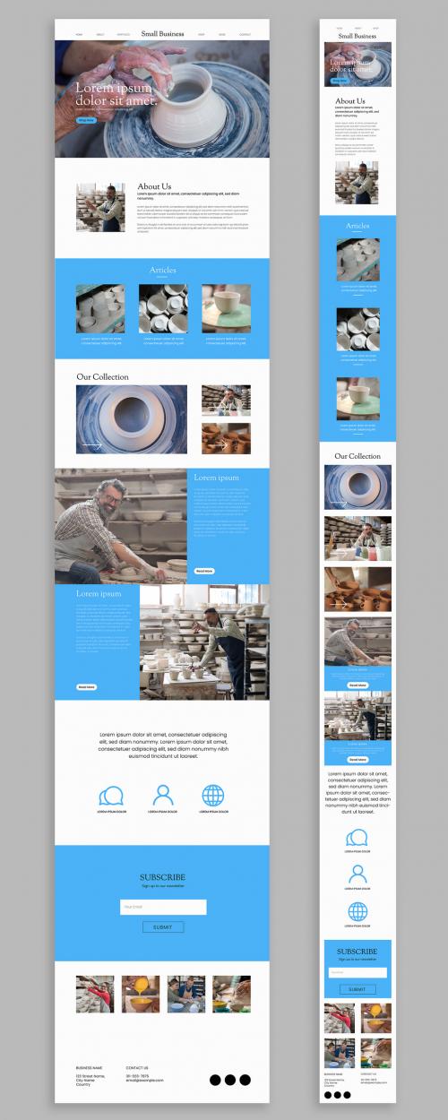 Small Business Responsive Page Layout