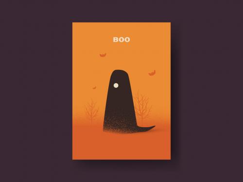 Creepy Halloween Card