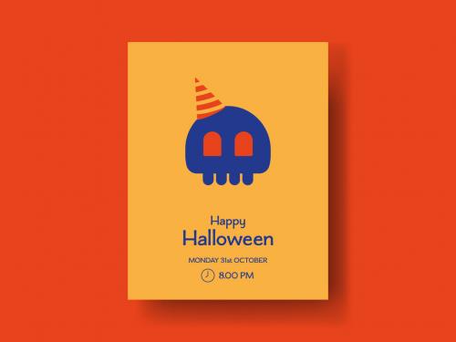 Halloween Skull Party Poster