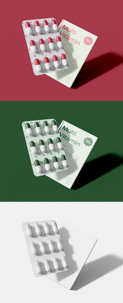 Medication Branding and Packaging Mockup