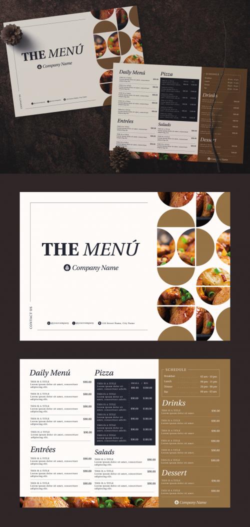 Landscape Food Menu Layout