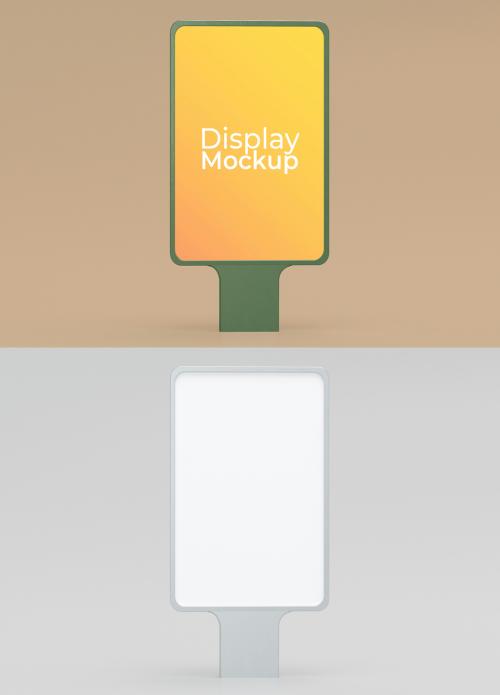 Outdoor Advertisement Billboard Mockup Front View