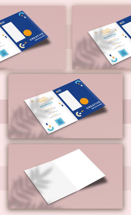 Bifold Brochure Cover Mockup