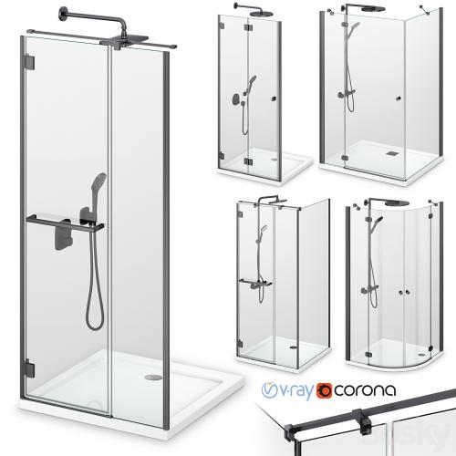 Shower enclosures Radaway Carena black