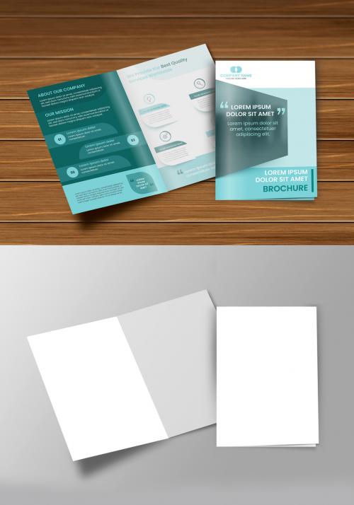 Bifold Brochure Cover Mockup