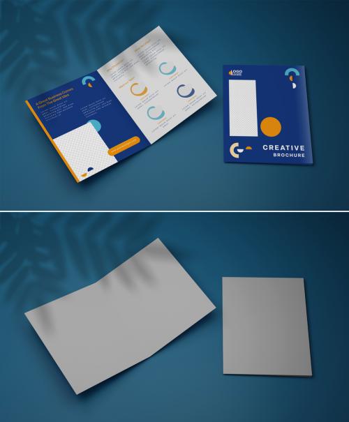 Bifold Brochure Cover Mockup