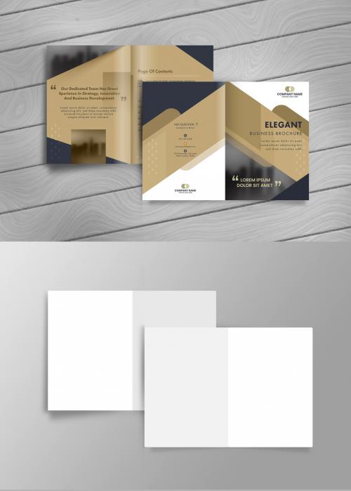 Bifold Brochure Cover Mockup