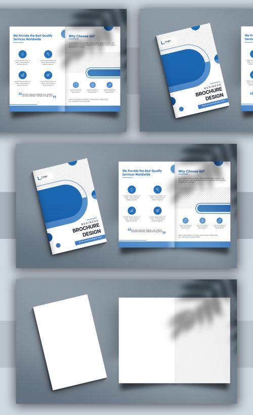 Bifold Brochure Cover Mockup