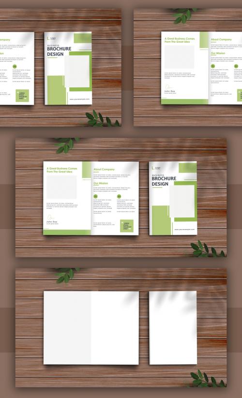 Bifold Brochure Cover Mockup