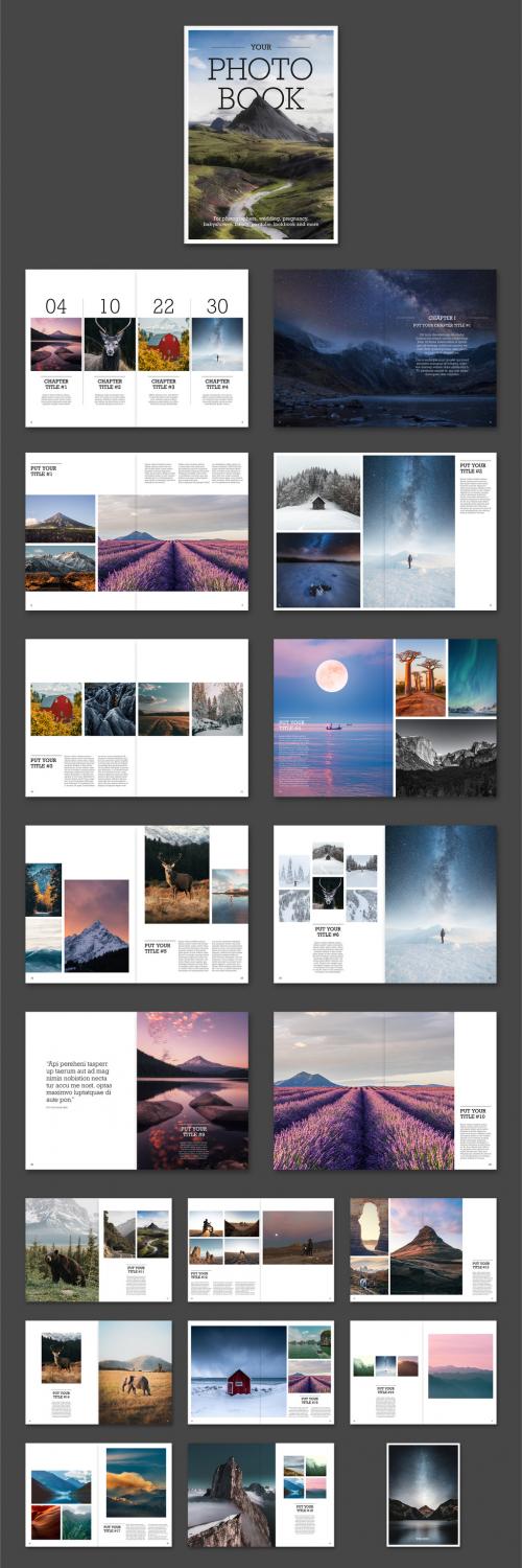 Photography Album Book Layout